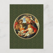 Madonna van Botticelli. Fijn kerstBriefkaart Feestdagenkaart (Voorkant)