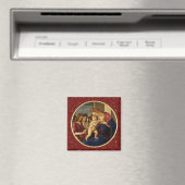 Madonna van Botticelli. Fine Art kerstcadeau Magneet (Insitu (Vaatwasser))