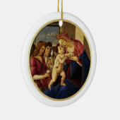 Madonna van Botticelli. kerstcadeau Keramisch Ornament (Rechts)
