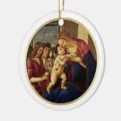 Madonna van Botticelli. kerstcadeau Keramisch Ornament (Links)
