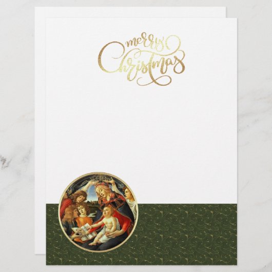 Madonna van Botticelli. Kerstmis (Voorkant / Achterkant)