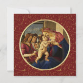 Madonna van Botticelli. Religieuze kerstKaarten Feestdagenkaart (Voorkant)
