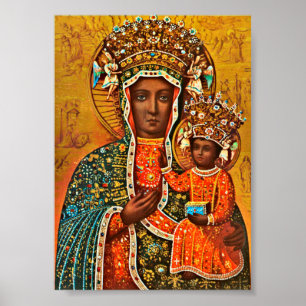 Madonna van Czestochowa Poolse katholieke Maria Poster