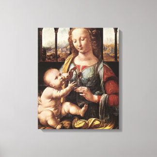 'Madonna van de anjer' Canvas Afdruk