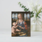 Madonna van de anjer door het Briefkaart Da Vinci (Staand voorkant)