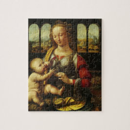 Madonna van de anjer door Leonardo da Vinci Legpuzzel