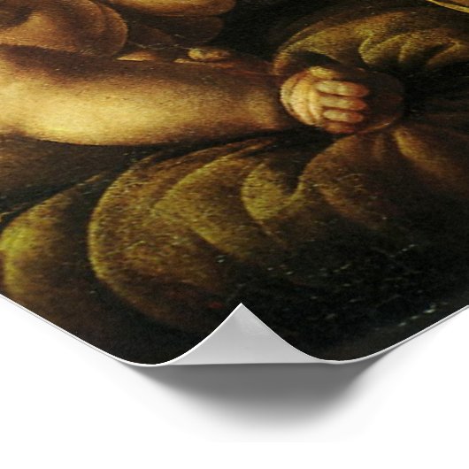Madonna van de anjer door Leonardo da Vinci Poster (Hoek)