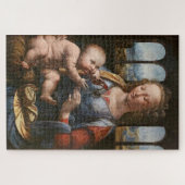 Madonna van de Anjer - Leonardo da Vinci Legpuzzel (Horizontaal)