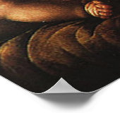 Madonna van de anjer, Leonardo da Vinci Poster (Hoek)