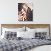 Madonna van de Boek - Botticelli - c1480 Canvas Afdruk (Insitu (Slaapkamer))