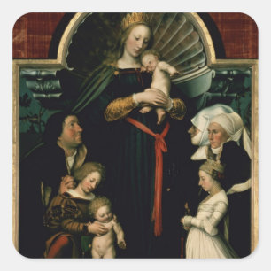 Madonna van de Burgermeister Meyer Vierkante Sticker