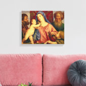Madonna van de Cherries met Joseph Canvas Afdruk (Insitu (Woonkamer))