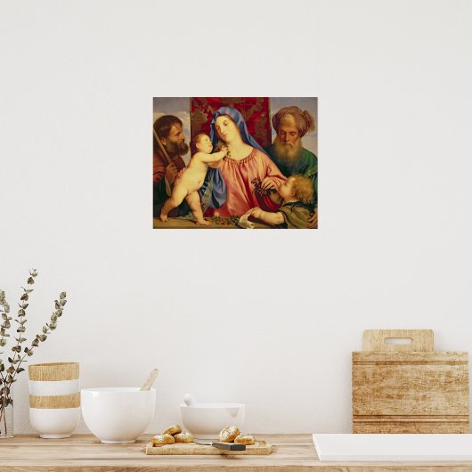 Madonna van de Cherries met Joseph Poster (Keuken)