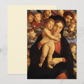 Madonna van de Cherubijnen van Andrea Mantegna (Voorkant / Achterkant)