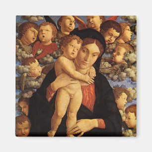 Madonna van de Cherubijnen van Andrea Mantegna Magneet