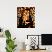 Madonna van de Cherubijnen van Andrea Mantegna Poster (Thuiskantoor)
