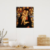 Madonna van de Cherubijnen van Andrea Mantegna Poster (Keuken)