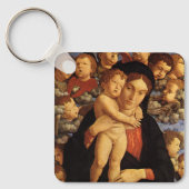 Madonna van de Cherubijnen van Andrea Mantegna Sleutelhanger (Voorkant)