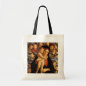 Madonna van de Cherubijnen van Andrea Mantegna Tote Bag (Voorkant)
