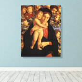Madonna van de Cherubim door Andrea Mantegna Canvas Afdruk (Insitu (Houten vloer))