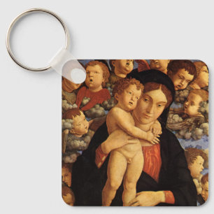 Madonna van de Cherubim door Andrea Mantegna Sleutelhanger