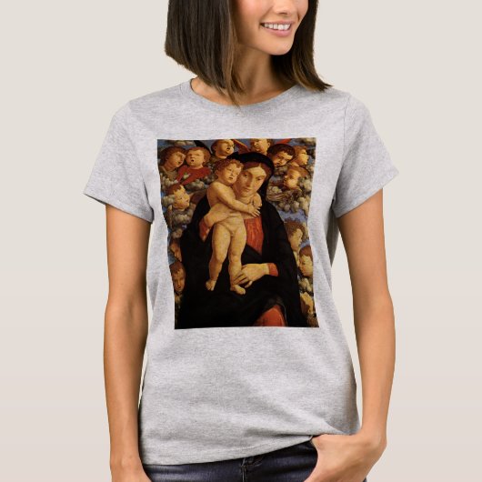 Madonna van de Cherubim door Andrea Mantegna T-shirt (Voorkant)