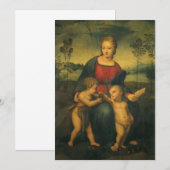 Madonna van de distelvink van Rafaël Sanzio (Voorkant / Achterkant)