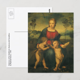 Madonna van de distelvink van Rafaël Sanzio Briefkaart