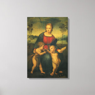 Madonna van de distelvink van Rafaël Sanzio Canvas Afdruk