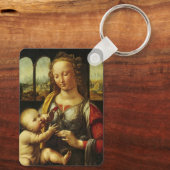 Madonna van de Drager by Leonardo da Vinci Sleutelhanger (Achterkant)