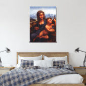 madonna van de garen, Leonardo Da Vinci Canvas Afdruk (Insitu (Slaapkamer))