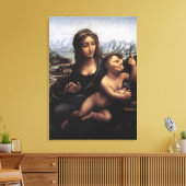 madonna van de garen, Leonardo Da Vinci Canvas Afdruk (Insitu (Woonkamer))