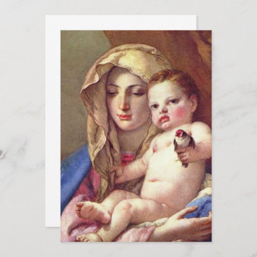 Madonna van de Goldfinch (Voorkant / Achterkant)