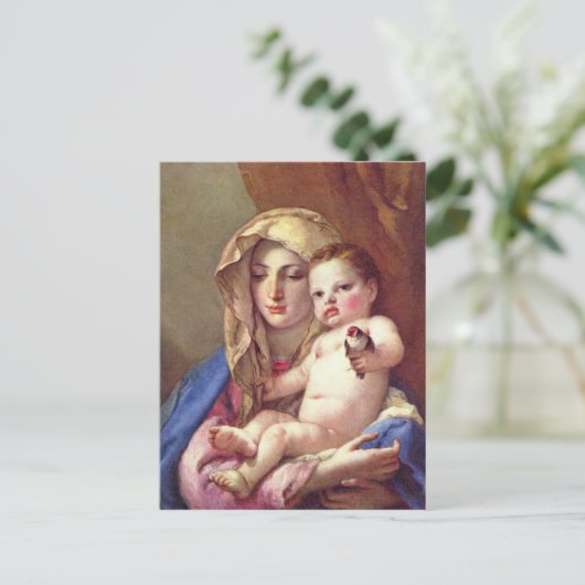 Madonna van de Goldfinch Briefkaart (Staand voorkant)