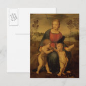 Madonna van de Goldfinch, c.1506 Briefkaart (Voorkant / Achterkant)