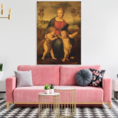 Madonna van de Goldfinch, c.1506 Canvas Afdruk (Insitu (Woonkamer))
