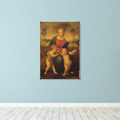 Madonna van de Goldfinch, c.1506 Canvas Afdruk (Insitu (Houten vloer))