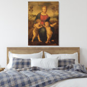 Madonna van de Goldfinch, c.1506 Canvas Afdruk (Insitu (Slaapkamer))