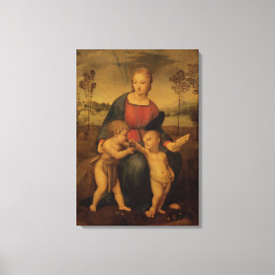 Madonna van de Goldfinch, c.1506 Canvas Afdruk