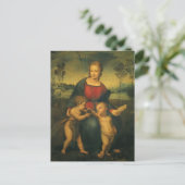 Madonna van de Goldfinch door Raphael Sanzio Briefkaart (Staand voorkant)