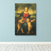 Madonna van de Goldfinch door Raphael Sanzio Canvas Afdruk (Insitu (Houten vloer))