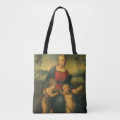 Madonna van de Goldfinch door Raphael Sanzio Tote Bag (Voorkant)