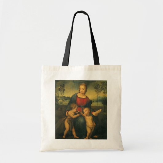 Madonna van de Goldfinch door Raphael Sanzio Tote Bag (Voorkant)