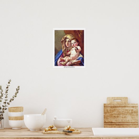 Madonna van de Goldfinch Poster (Keuken)
