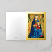 Madonna van de granaatappel folie wenskaart (Buiten Laag)