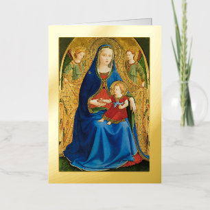 Madonna van de granaatappel folie wenskaart