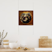 Madonna van de Granaatappel Poster (Keuken)