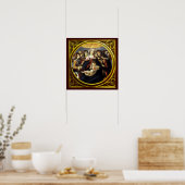 Madonna van de Granaatappel Poster (Keuken)