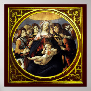 Madonna van de Granaatappel Poster