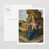 Madonna van de grot, 1488-90 (tempera op het panee briefkaart (Voorkant / Achterkant)